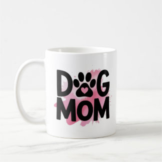 Caneca De Café Dog Mom Paw Print Heart Coffee Mug Dog Lover Gift