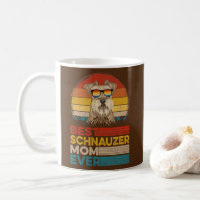 Dog Vintage Best Schnauzer Mom Ever Mother Day