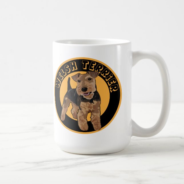 Caneca De Café Dog Welsh Terrier (Direita)