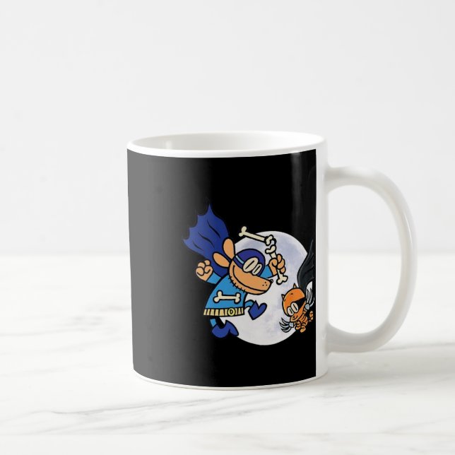 Caneca De Café Dogman E Cat Essenciais Para Crianças (Direita)