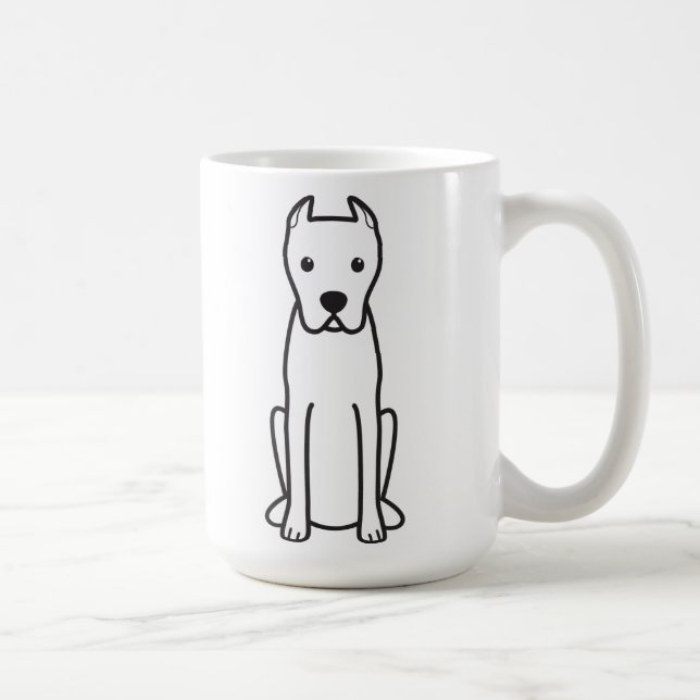 Caneca De Café Dogo Argentino (Direita)