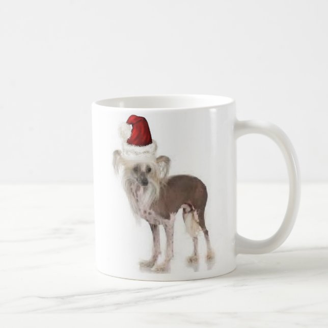 Caneca De Café Dogs~Original Ditzy Mug~Chinese Crested (Direita)