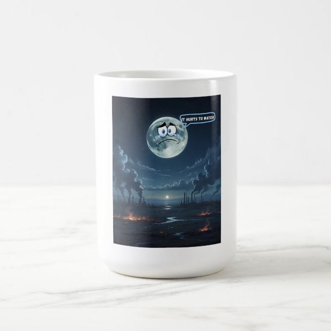 Caneca De Café Dói Ver - Se A Lua Conversar Mug (Centro)