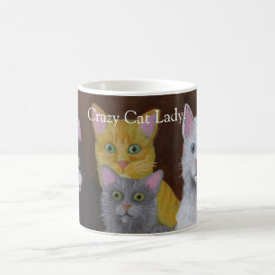 Caneca de Café Doida por Gatos