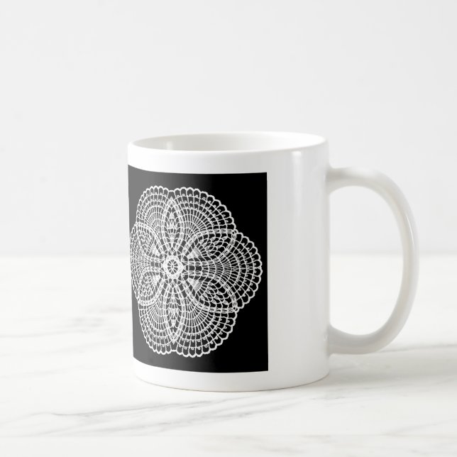 Caneca De Café Doily Art (Direita)