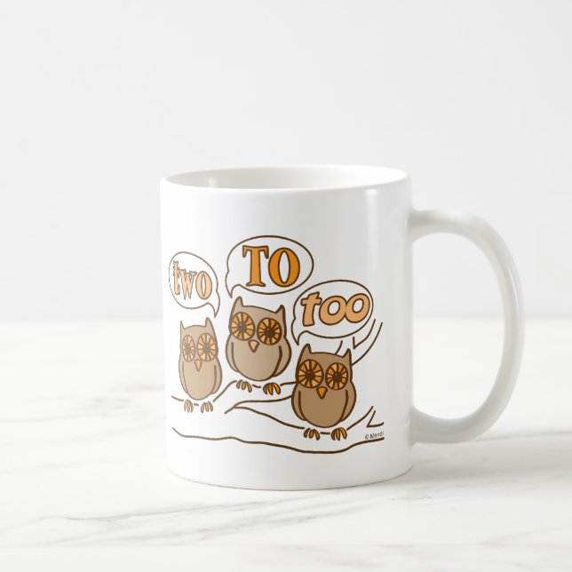 Caneca De Café Dois a demasiado (Direita)