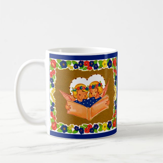 Caneca De Café dois anjos cantando (Esquerda)