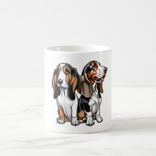 Caneca De Café Dois Bons Hons De Base De Cartoon