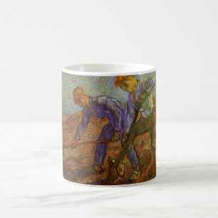 Caneca De Café Dois Camponeses Cavando por Vincent van Gogh