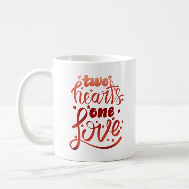 Caneca De Café dois corações um amor (Esquerda)