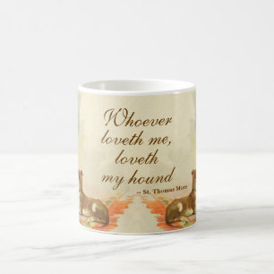 Caneca De Café Dois Galgos / Citação Famosa de St. Thomas More