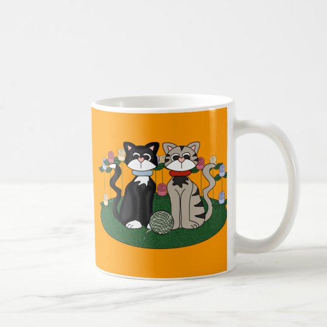 Caneca De Café Dois Gatos (Direita)