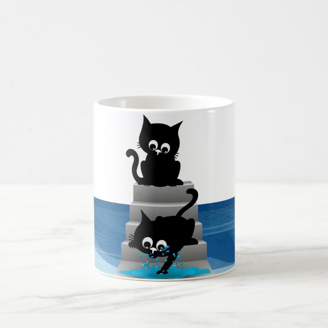 Caneca De Café Dois gatos brincalhões (Centro)