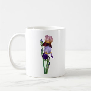 Caneca De Café Dois Lírios Barbados Um Marrom Outro Roxo