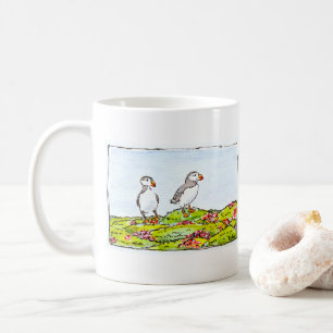 Caneca De Café Dois Papagaios-do-mar