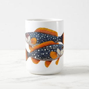 Caneca De Café Dois peixes manchados