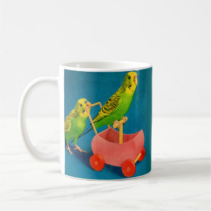Caneca De Café dois periquitos