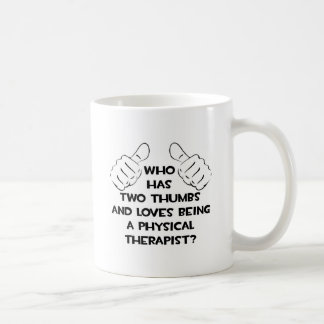 Caneca De Café Dois polegares. Terapêutica Física