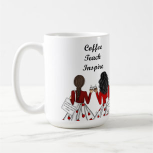 Caneca De Café Dois Professores Elementares: Café, Ensino, Inspir