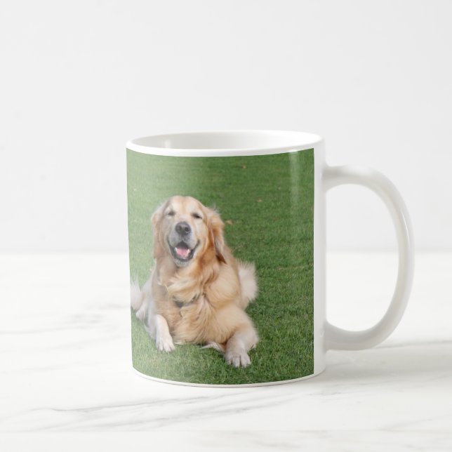 Caneca De Café Dois retrievers dourados bonitos (Direita)