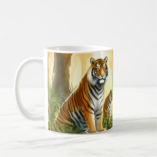 Caneca De Café Dois Tigres