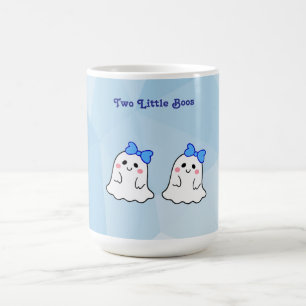 Caneca De Café Dois Tons Boos Gêmeos Tema do Dia das Bruxas