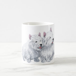 Caneca De Café Dois West Highland White Terriers