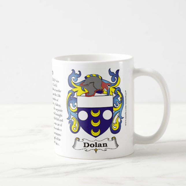 Caneca De Café Dolan, origem, significado e a crista em uma (Direita)