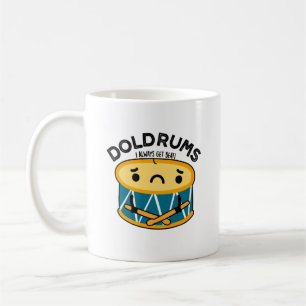 Caneca De Café Doldrums Funny Sad Drummer Drummer Pun