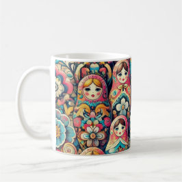 Caneca De Café Doll Nesting Doll Mug