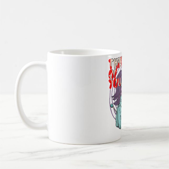 Caneca De Café Doll Voodoo pensando em você (Esquerda)