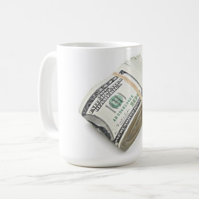 Caneca De Café Dollars (Frente Esquerda)