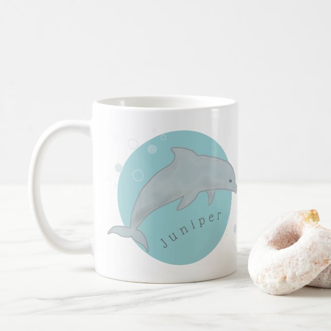 Caneca De Café Dolphin Friend Mug (Com Donut)
