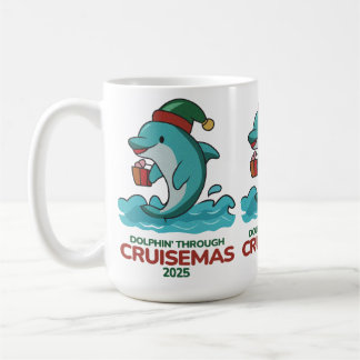 Caneca De Café Dolphin’ Through Cruisemas 2025
