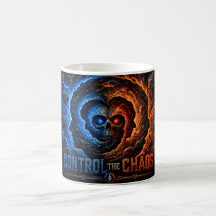 Caneca De Café Domine o Caos Controle a Espiral Camiseta – 3D