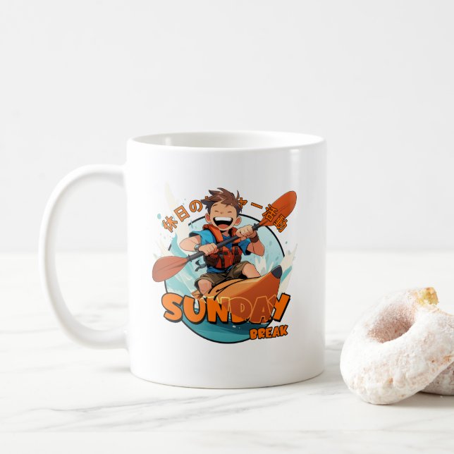 Caneca De Café Domingo Break | 11 nº (Com Donut)