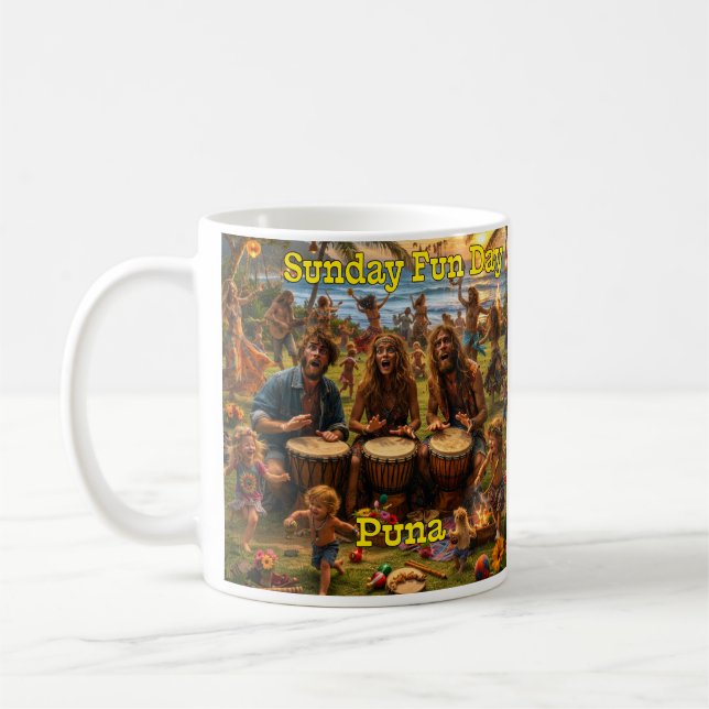 Caneca De Café Domingo Divertido (Esquerda)