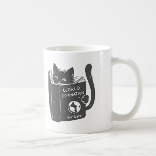 Caneca De Café Domínio do mundo do gato para gatos - Escolher co