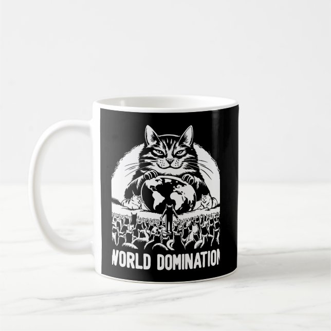 Caneca De Café Domínio Mundial 1 (Esquerda)