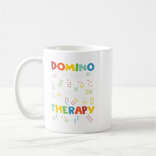 Caneca De Café Domino é a minha terapia domina os jogadores princ