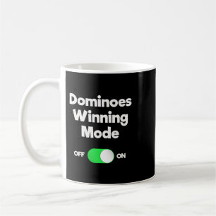 Caneca De Café Dominoes Funny Dominoplayer Modo vencedor