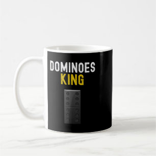 Caneca De Café Dominoes King Shirt Engraçado Domingos Jogadores D