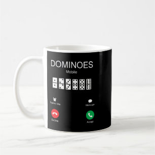 Caneca De Café Dominós estão chamando de presente engraçado para