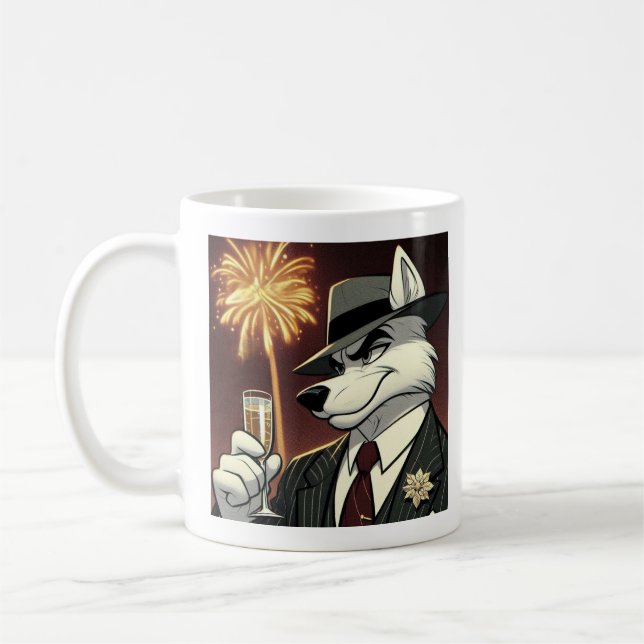 Caneca De Café Don Lupo Canino "Ano Novo" (Esquerda)