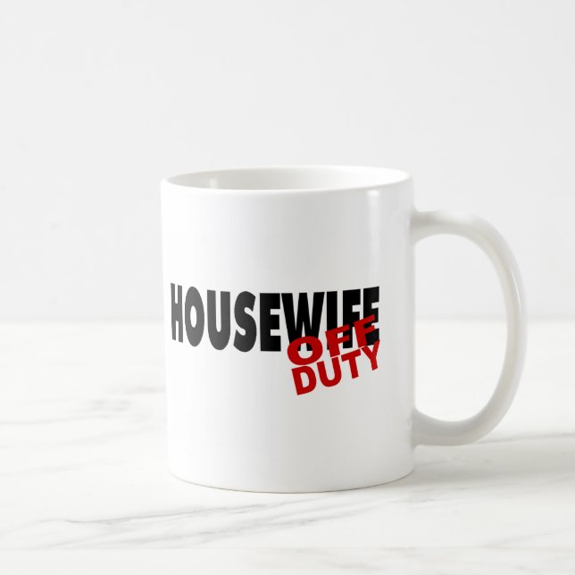 Caneca De Café Dona de casa quente (preto) (Direita)