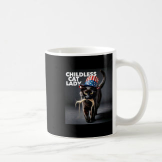 Caneca De Café Dona de Gato Sem Filhos Engraçada Cabelo Trump Hal