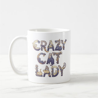 Caneca De Café Dona dos Gatos Maluca