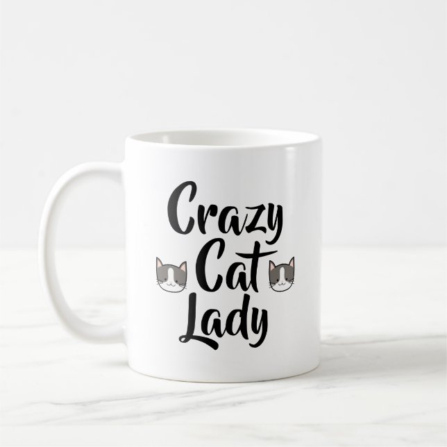 Caneca De Café Dona Gata Louca (Esquerda)