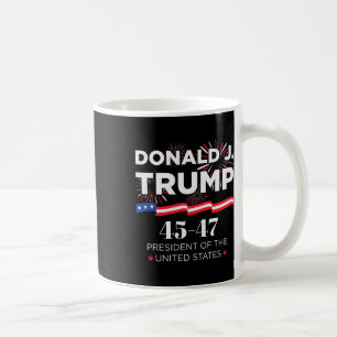 Caneca De Café Donald J. Trump 45 47 Presidente Dia da Inauguraçã