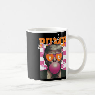 Caneca De Café Donald Pump Bitmoney Funny Trump Pink Gum 2024 Cry